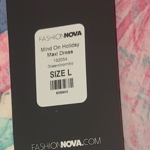 Multi-colored Maxi Dress Large Size from Fashion Nova - Picture 7 of 7